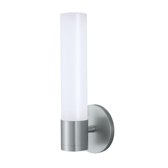 Atlas Lighting and Home Integrated LED Wall Sconce with Cylindrical Shade - 14.25" - Brushed Nickel