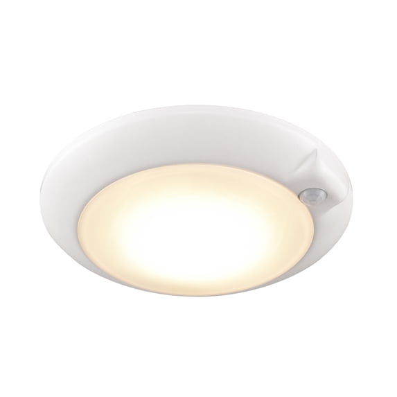 Atlas Lighting and Home LED Integrated Round Flush Mount Ceiling Light Fixture - 6" - White