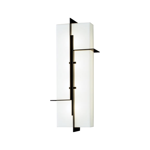 Atlas Lighting and Home LED Lighted Outdoor Wall Sconce - 18" - Matte Black