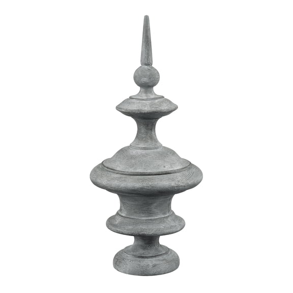 Atlas Lighting and Home Large Architectural Sculpture Decoration - 14.5" - Gray