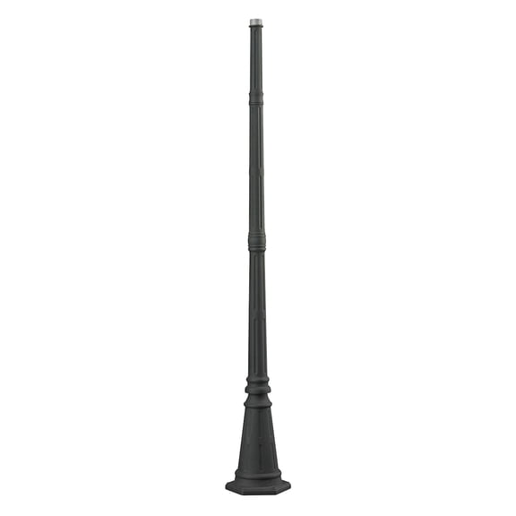 Atlas Lighting and Home Victorian Lamp Post Outdoor Base - 6' - Charcoal