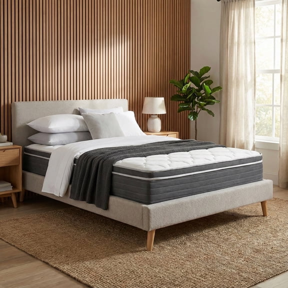 Atlas Mattress 10" Full Innerspring Mattress, Breathable Cover, Plush Firmness