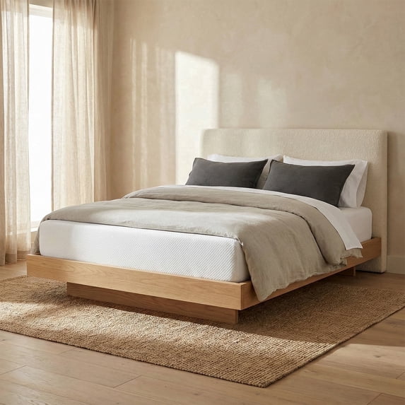 Atlas Mattress 10 Inches King Gel Memory Foam Mattress, Breathable Cover, Medium Firmness