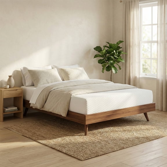 Atlas Mattress 10 Inches Twin Gel Memory Foam Mattress, Breathable Cover, Medium Firmness