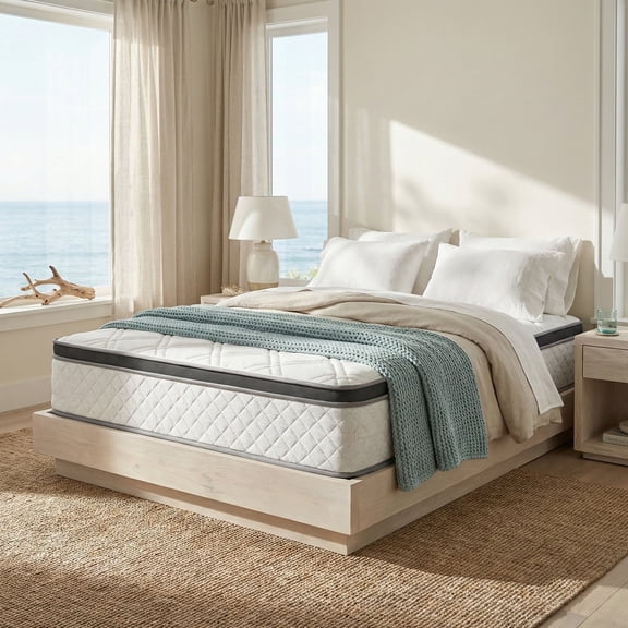 Atlas Mattress 10" King Innerspring Mattress, Breathable Cover, Firm Firmness