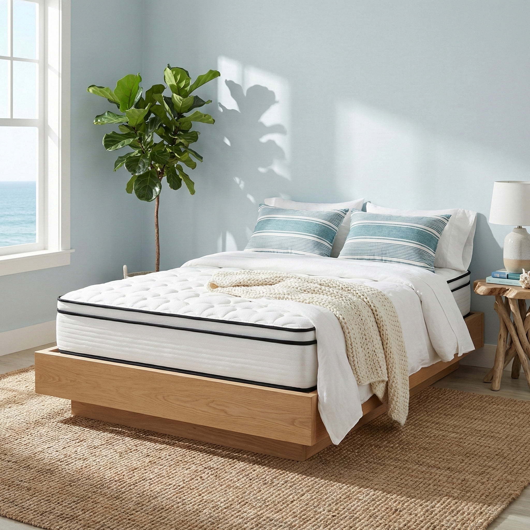 Atlas Mattress 10" Twin Innerspring Mattress, Breathable Cover, Medium Firmness