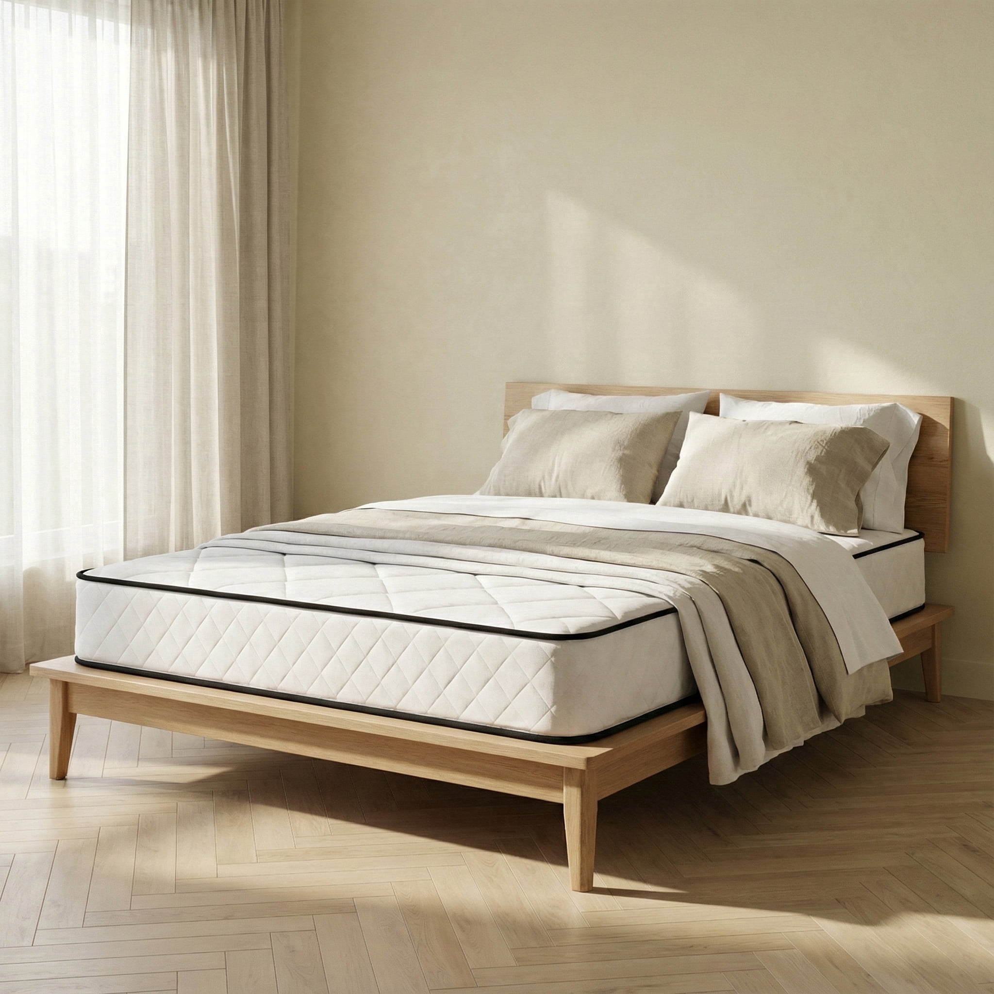 Atlas Mattress 6" Full Innerspring Mattress, Breathable Cover, Firm Firmness