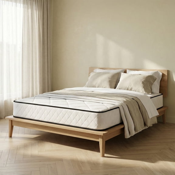 Atlas Mattress 6" Full Innerspring Mattress, Breathable Cover, Firm Firmness