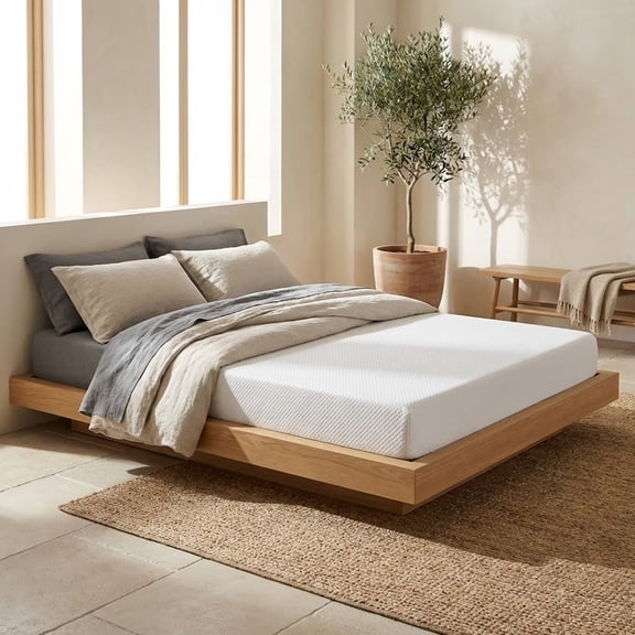 Atlas Mattress 6" Full Gel Memory Foam Mattress, Breathable Cover, Medium Firmness