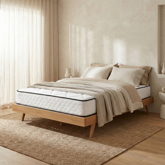 Atlas Mattress 6" Twin Innerspring Mattress, Breathable Cover, Firm Firmness