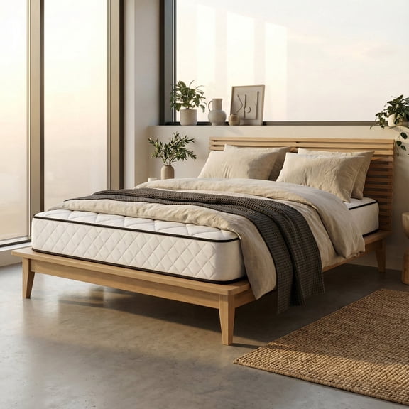 Atlas Mattress 6" XL Twin Innerspring Mattress, Breathable Cover, Firm Firmness