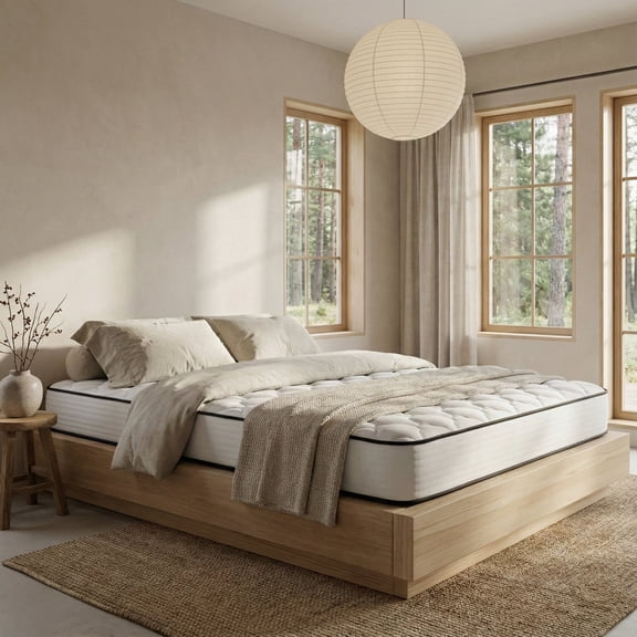 Atlas Mattress 6" XL Twin Innerspring Mattress, Breathable Cover, Medium Firmness