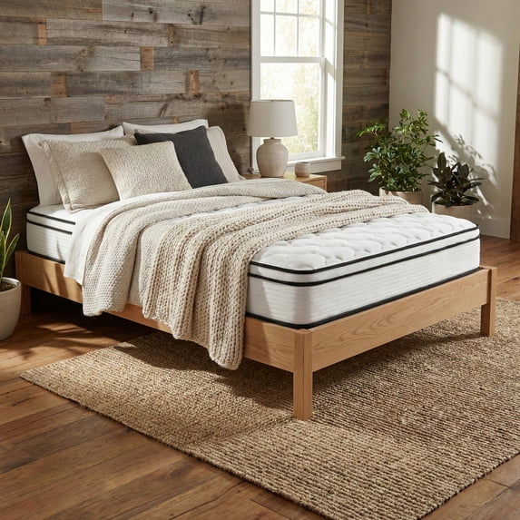 Atlas Mattress 8" Twin Innerspring Mattress, Breathable Cover, Firm Firmness