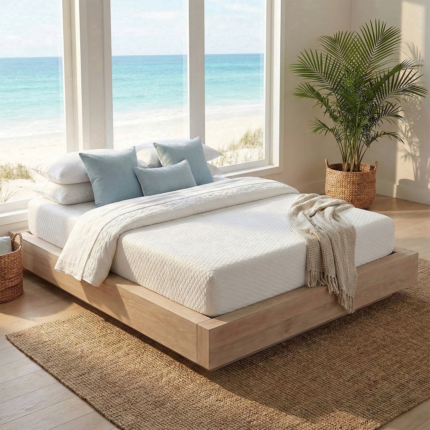 Atlas Mattress 8 in Gel Memory Foam Mattress with Breathable Cover, King, Medium Firmness