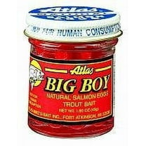 Atlas Mike's Big Boy Premium Salmon Eggs Trout Bait, Red