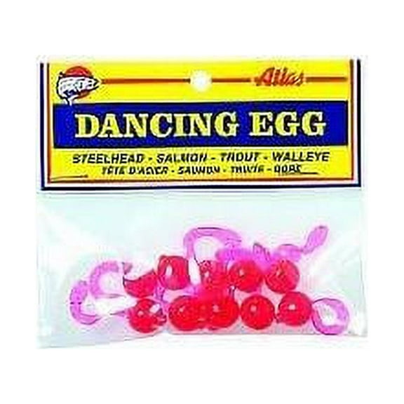 Atlas Mike's Dancing Egg Trout Bait, Pink Glitter, 10 Piece