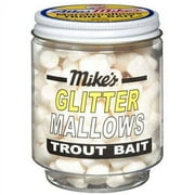 Atlas Mikes Glitter Glo Mallows Trout Bait, Anise Scented, White, 1.5 oz