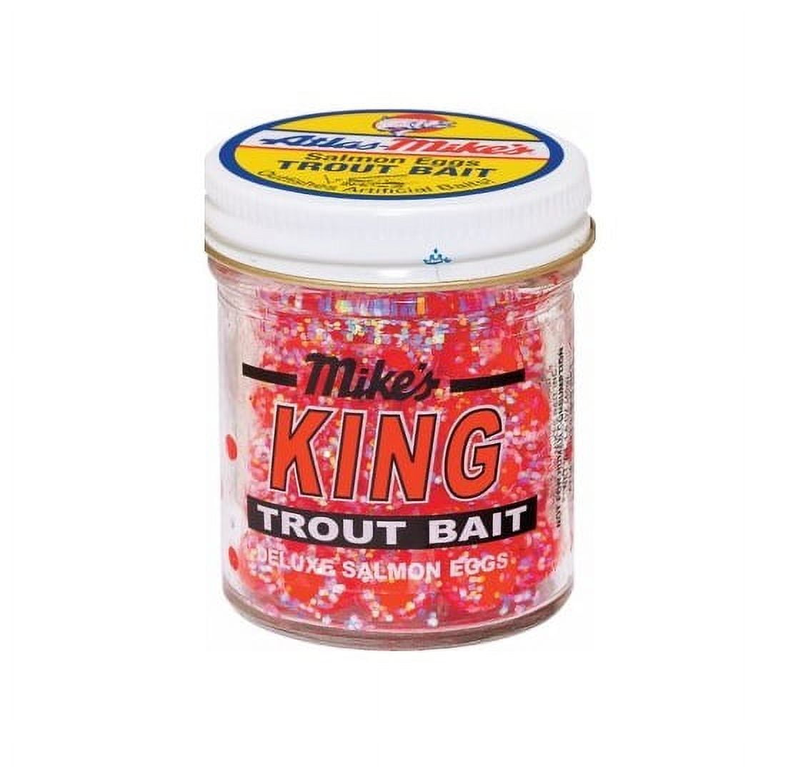 Atlas Mike's King Deluxe Salmon Eggs Trout Bait, Red Glitter