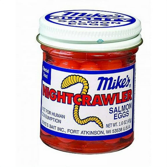 Atlas Mike's Nightcrawler Salmon Eggs Trout Bait, 1.1 oz