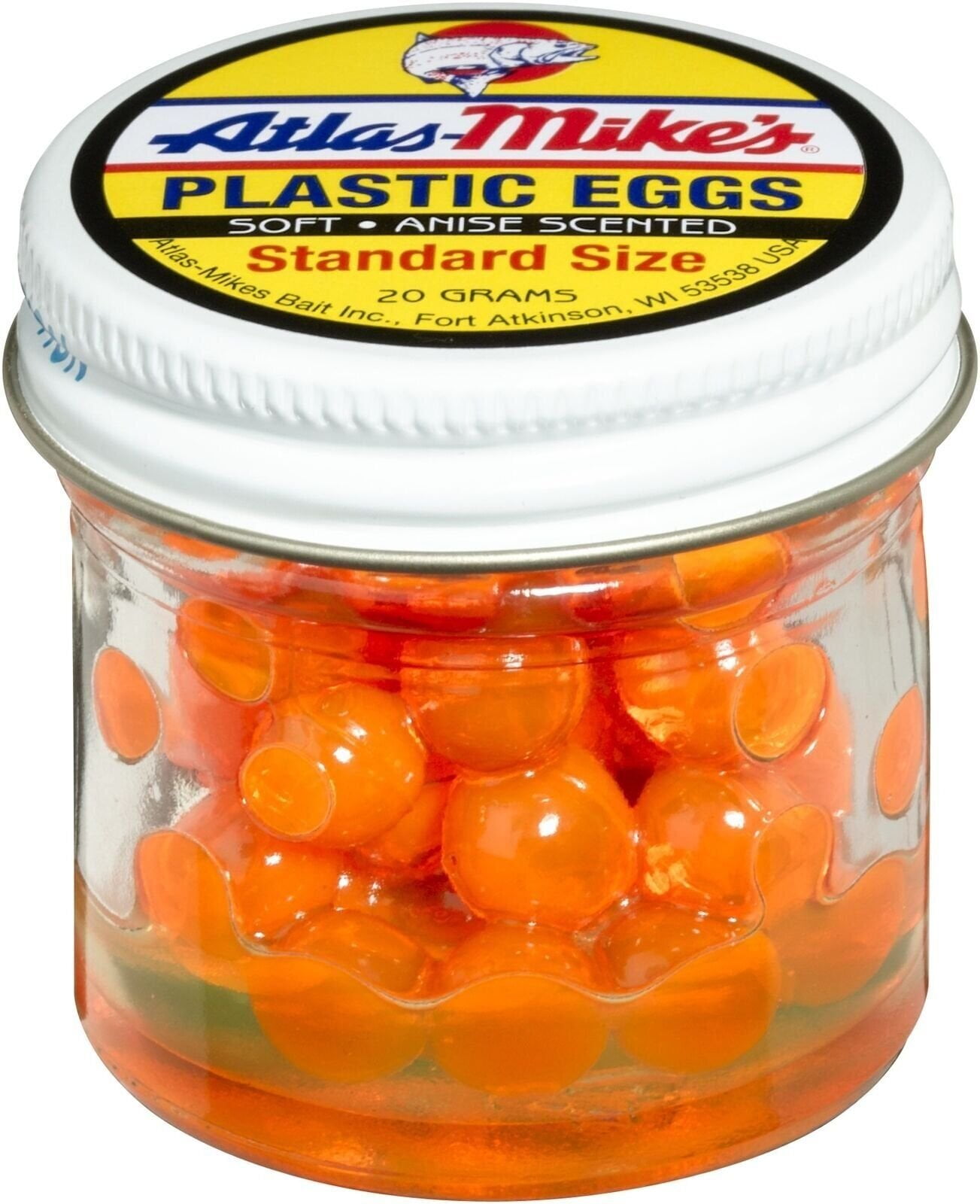 Atlas Mike's Plastic Fishing Eggs, Orange Anise Scented, 20 g