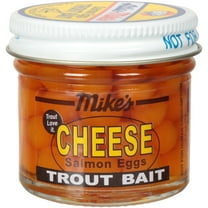 Atlas Mike's Salmon Eggs Trout Bait, Cheese Scented, Yellow
