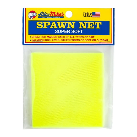 Atlas Mike’s Spawn Sac Net 3″ x 3″ Squares, Chartreuse