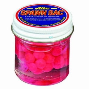 Atlas Mike's Sac Attack Floating Spawn Sacs, Pink Fishing Bait for Trout, Salmon and Steelhead