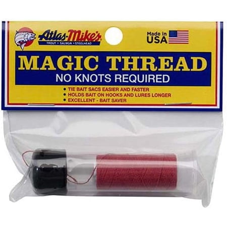 Atlas Mike's Thread with Dispenser, Red, 100-Feet