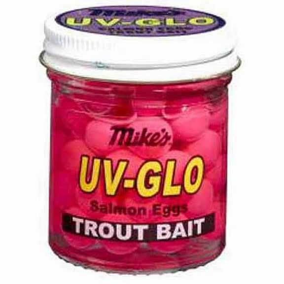 Atlas Mike's UV Glo Salmon Eggs Trout Bait, Pink