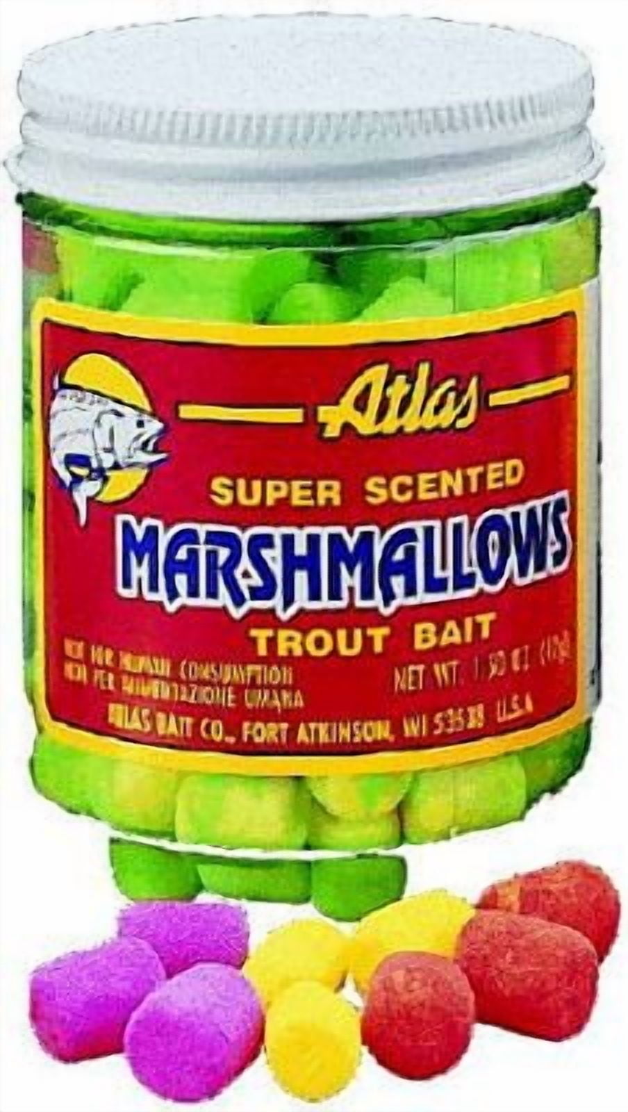 AtlasMike's 5223 Glitter Mallows Assorted Cheese 1.5oz Jar