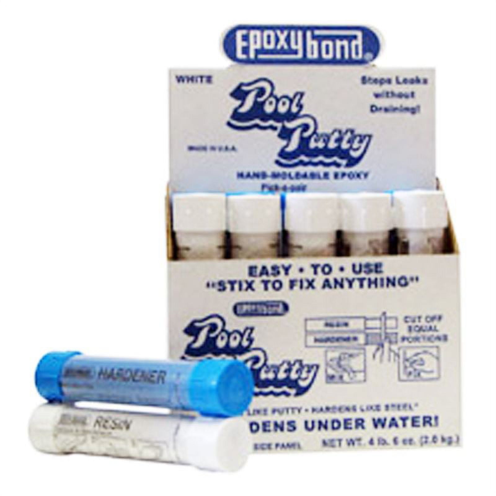 Atlas Mineral 530318BX Pool Putty Set Box of 5 White
