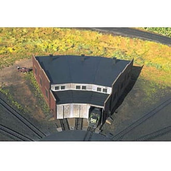 Atlas - 3-Stall Brick Roundhouse (Holds Locos to 8" 20cm Long) - N