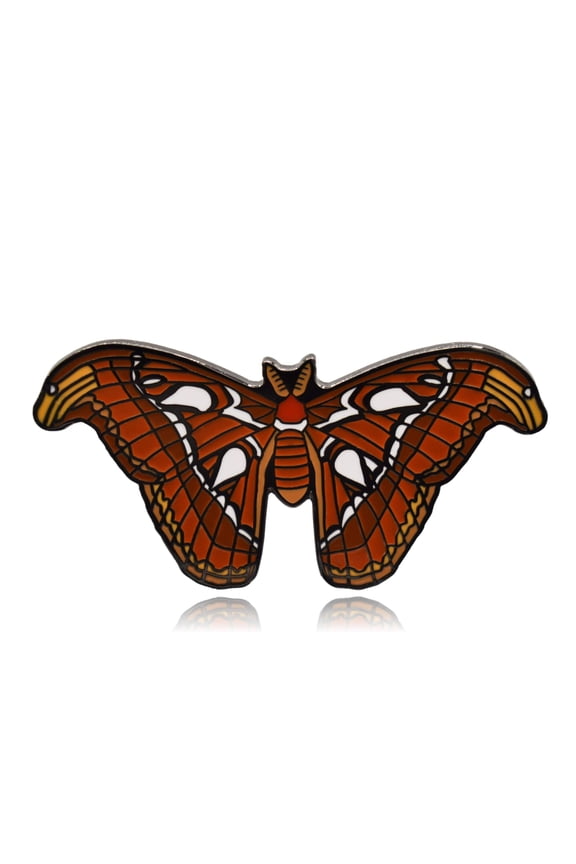 Atlas Moth Hard Enamel Pin | Clayton Jewelry Labs