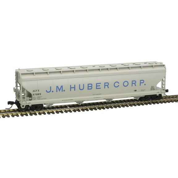 Atlas N Scale ACF 5701 Centerflow Plastics Hopper J.M. Huber Corp/ACFX #97883