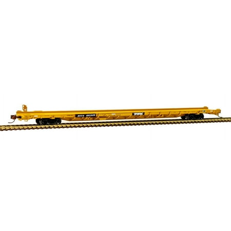 Atlas N Scale ACF 89' F89-J Flatcar/Triple Hitches TTX/RTTX (Yellow) #601024
