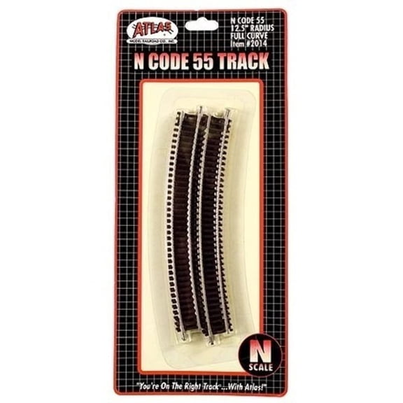 Atlas 2014 N Scale Code 55 12.5" Radius Full Curve