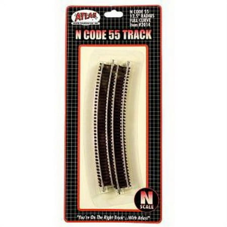 Atlas N Scale Code 55 12.5" Radius Curve 6-Pack Model Train Track