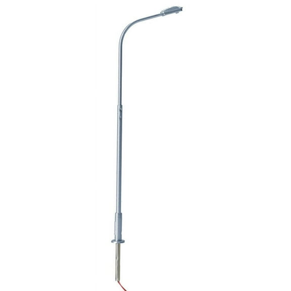 Atlas N Scale Single-Arm Streetlight 3-Pack with Cool White LED (Gray)