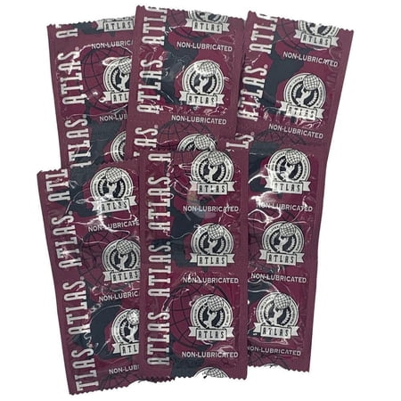 Atlas Non-Lubricated Latex Condoms | 12-Pack