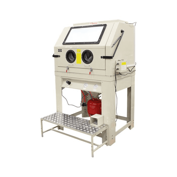 Atlas Automotive Equipment PSBC990 Pressurized Sandblast Cabinet w/Vacuum, 46" x 34" x 33 1/2", Foot Operated Control, Self-contained Dust Collection, XL Top/Front Load Door, 16G Cabinet Panels, 110V