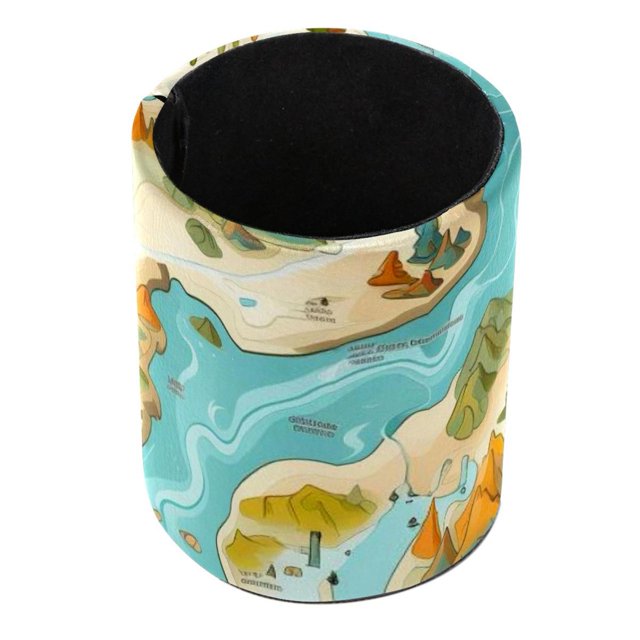 Atlas PVC Leather Pen Organizer and Holder Brush Holder, Lined with