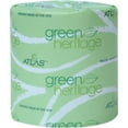 thumbnail image 1 of Atlas Paper 248 PE 248 in. White 2ply Green Heritage Bathroom Tissue - Pack of 96, 1 of 1