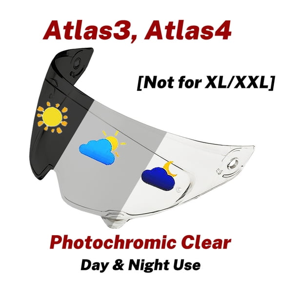 Atlas Photochromic Visor for RUROC Atlas 3.0, Atlas 4.0 Helmet Shield