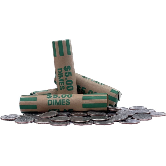 Atlas Preformed Coin Wrappers, Dimes, 504 Count