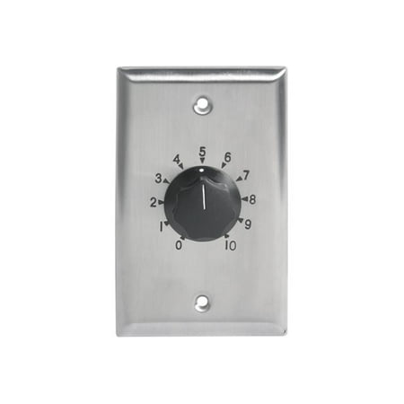 Atlas Sound AT100 Hard Wire Dimmer - Rotary Dimmer - Volume Control - Black Knob
