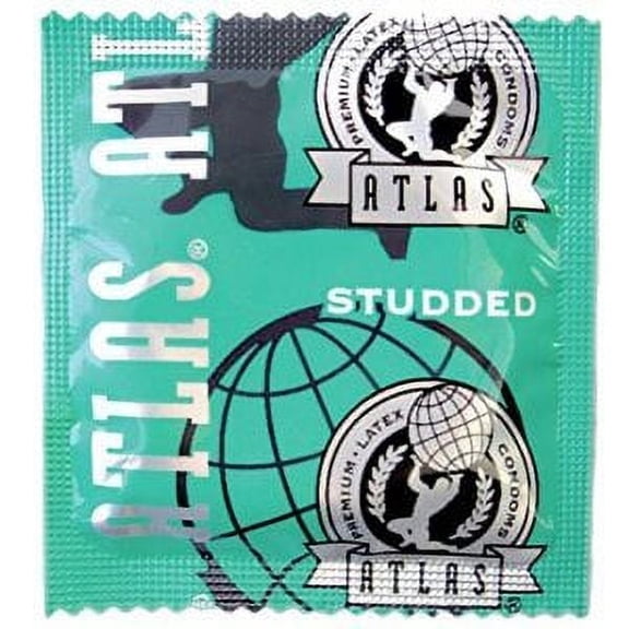 Atlas Studded Condoms: 36-Pack of Condoms