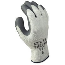 Atlas Therma-Fit 451 Latex Coated Gloves, Large, Gray/Light Gray | Bundle of 2 Dozen