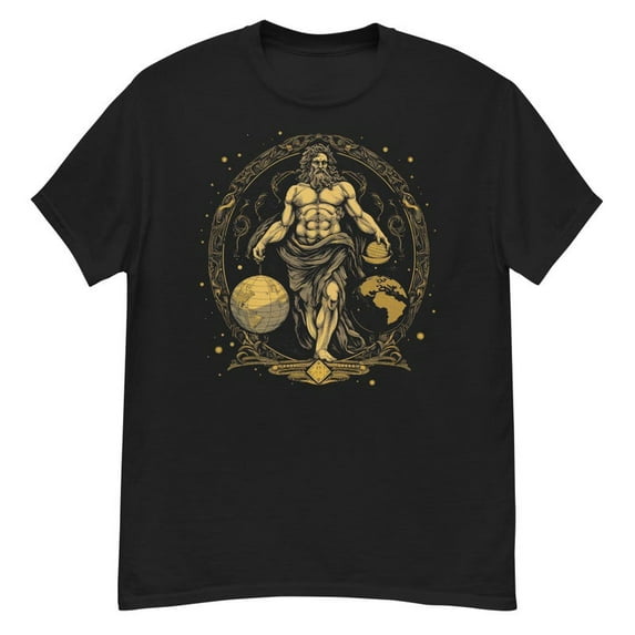 Atlas Titan Greek Mythology Graphic TShirt Ancient Legend God Gift,for unisex up to size 5XL