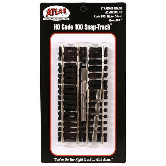 Atlas Trains 847 Straight Track Assortment.