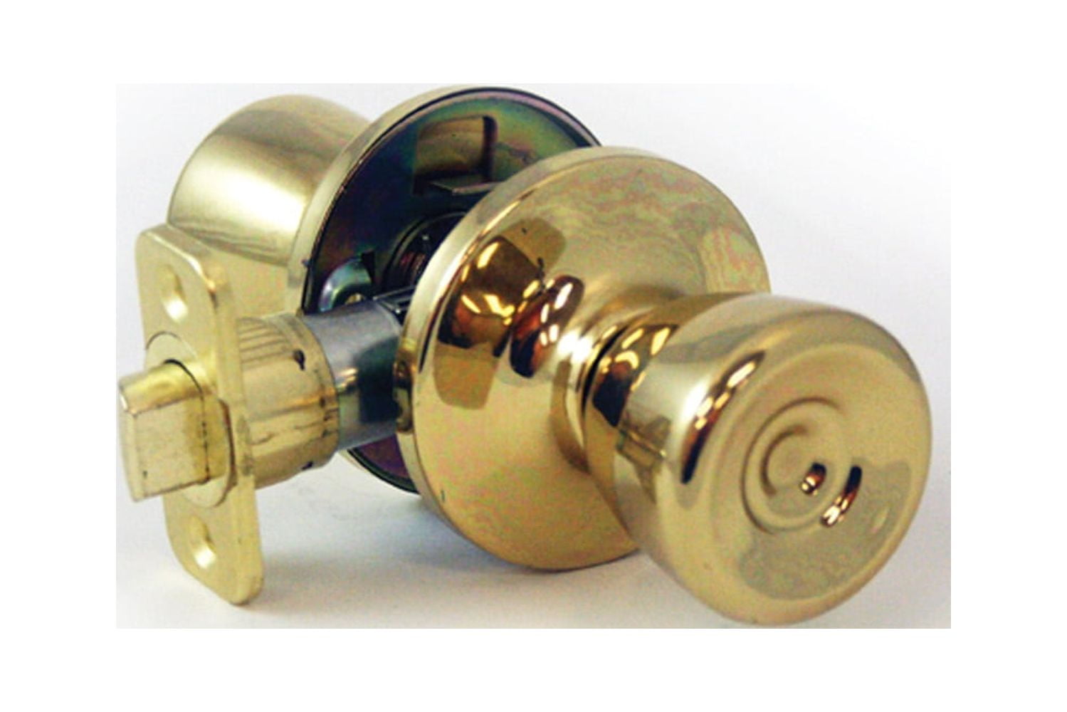 2 Lock Door Knob Handle Pull Pantry Bedroom Office House Polished Brass  Keyed